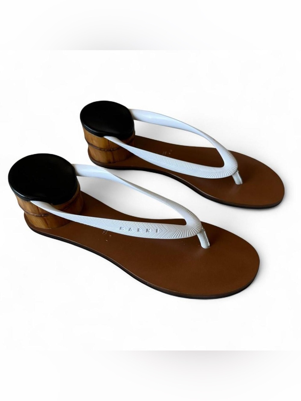 Marni SS 2020 - Rare Runway Reverse Heeled
Flip Flop Sandals - IT 41